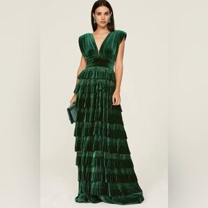 Selling Bronx and Banco Velvet Emerald dress Medium